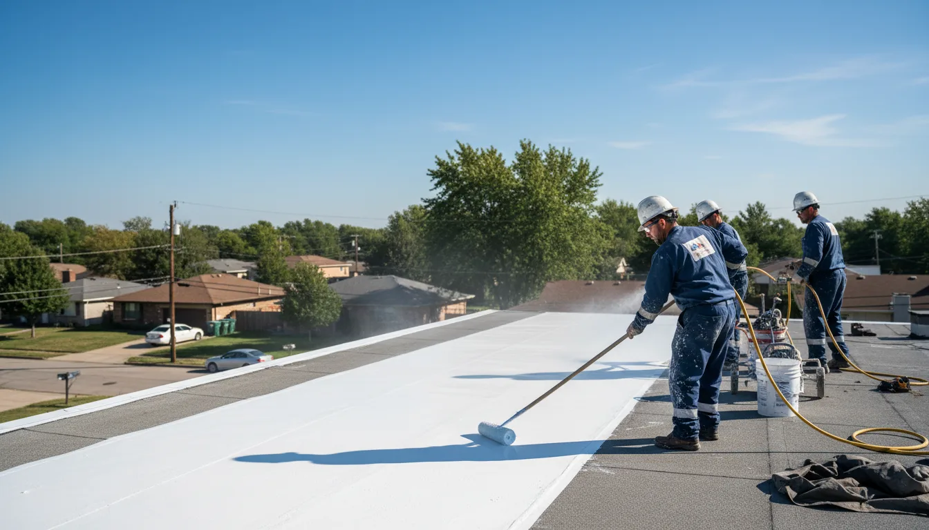 Commercial roof coating in Cary, MS near me